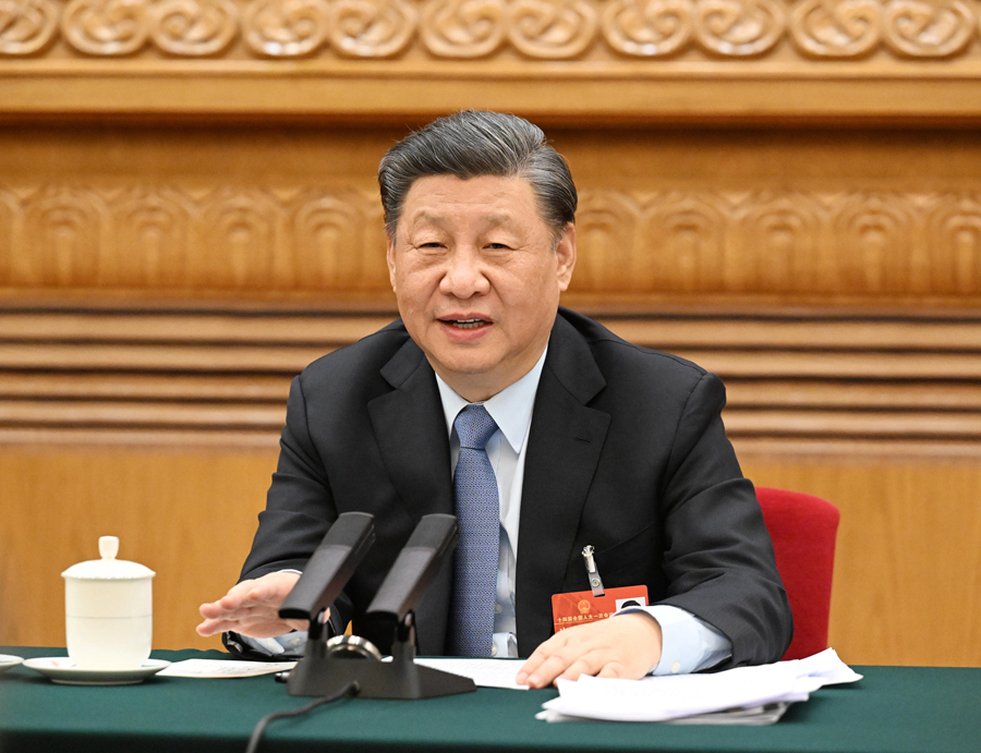 习近平主席在参加江苏代表团审议时强调 牢牢把握高质量发展这个首要任务